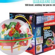 FYQ& New 3D Magic Intellect Maze Ball 100 Level Kids Children Balance Logic Ability Puzzle Game Educational Training Tools