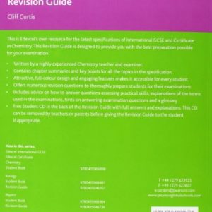 Edexcel IGCSE Chemistry Revision Guide with Student CD (Edexcel International GCSE)