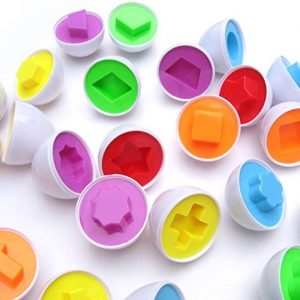Tonsee 6x Eggs Shape Training Puzzle Smart Kids Baby Toy Matching Learning Wisdom random color