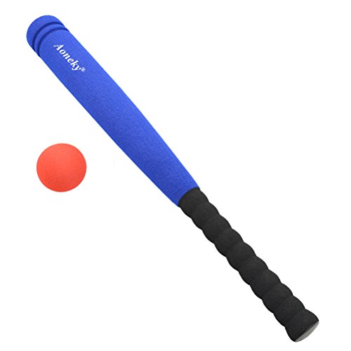 16.5 inch Aoneky Mini Foam Baseball Bat and Ball for Toddler 