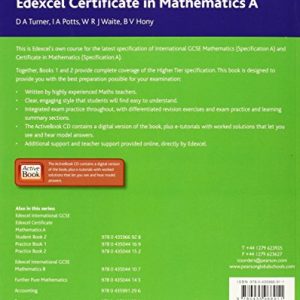 Edexcel IGCSE Mathematics A (Student Book 1) (Edexcel International GCSE)