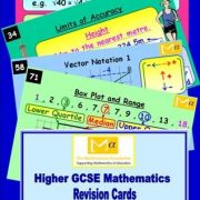 Higher GCSE Mathematics Revision Cards