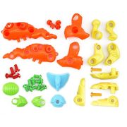 YIXIN Set of 2 Dinosaur Assembly Disassembly Toy and Pull Toys for Kids 3 Years Old with Screw Nuts