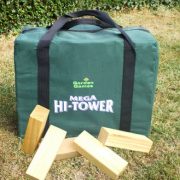 Garden Games Mega Hi-Tower in a Bag - Giant 0.9m - 2.3m (max.) Wooden Tower Block Game