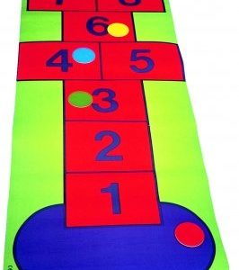 Kids Fun Play Area Learning Aid Toys Educational Hopping Games Hopscotch Plus Mat