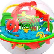 FYQ& New 3D Magic Intellect Maze Ball 100 Level Kids Children Balance Logic Ability Puzzle Game Educational Training Tools