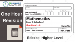 Edexcel Higher GCSE Maths Revision