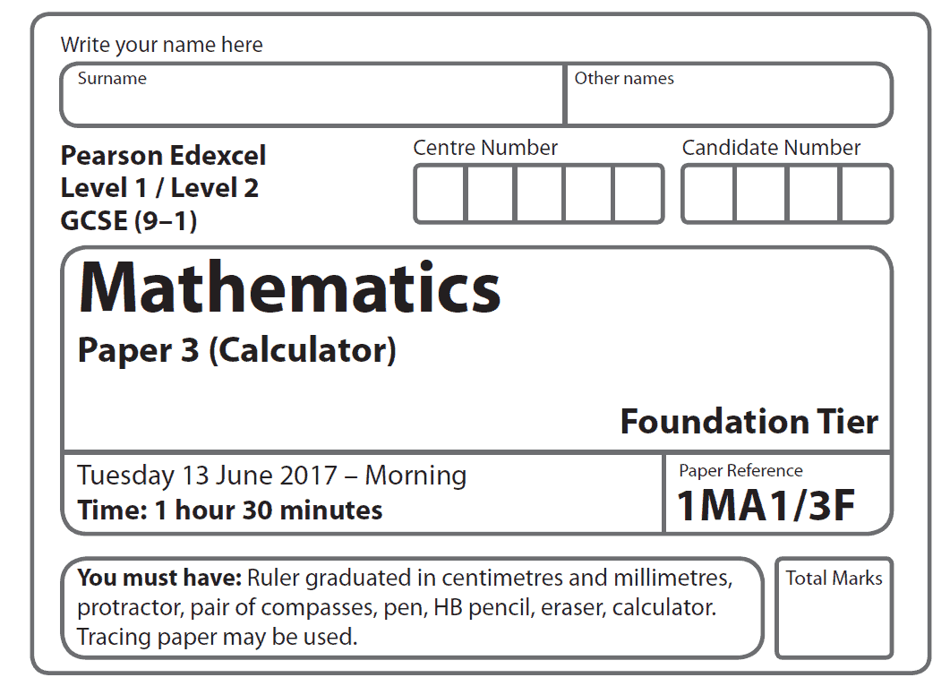 Foundation GCSE Maths Paper 3 Revision Video Walkthrough